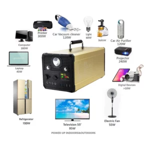 مولد طاقة شمسية 1000 واط 720wh - 220 فولت محطة طاقة محمولة